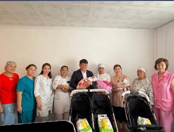 Ордабасы ауданында үшем дүниеге келді