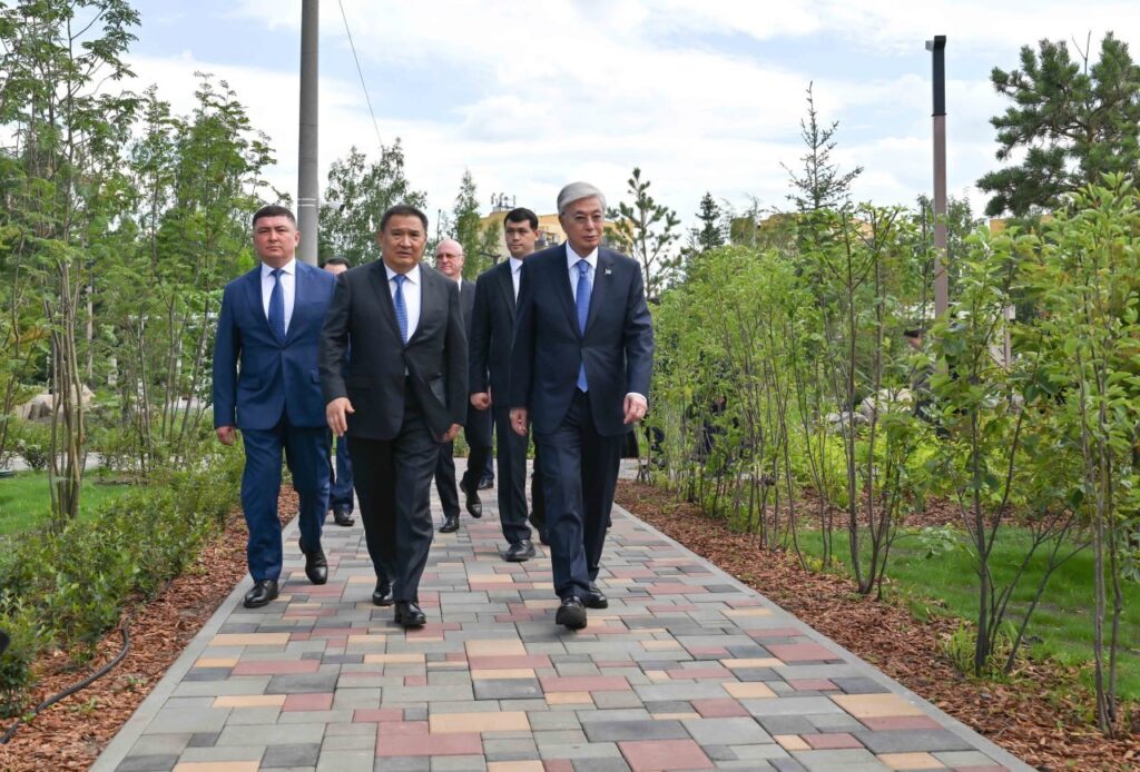 Президент Щучинск қаласындағы бірқатар нысанды аралап көрді