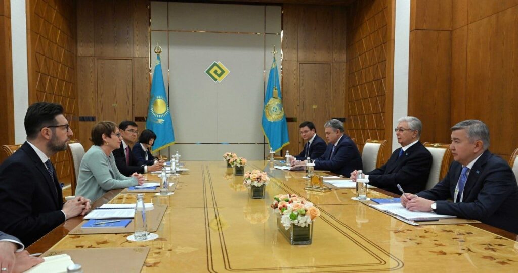 Мемлекет басшысы Еуропалық қайта құру және даму банкінің президенті Одиль Рено-Бассоны қабылдады